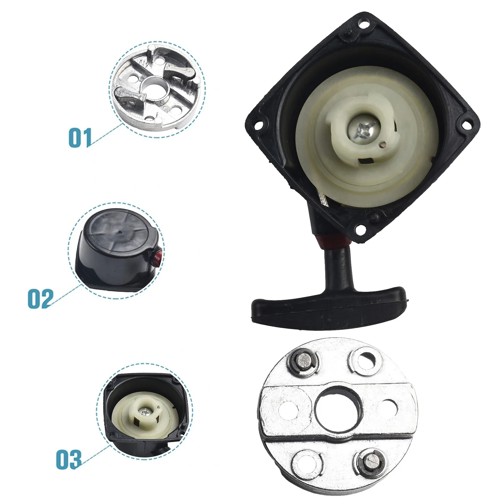 Fit For 23cc 26cc Recoil Pull Starter Recoil Starter 52MM Brushcutter EB650 EBD600 For KASEI KS360 Hedge Trimmer