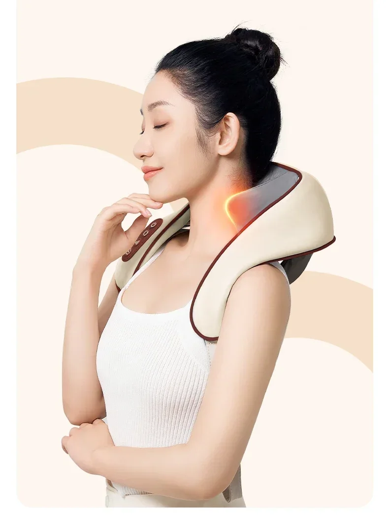 Luyao Press Массажер для шеи спины талии плеч позвоночника разминающий специальный