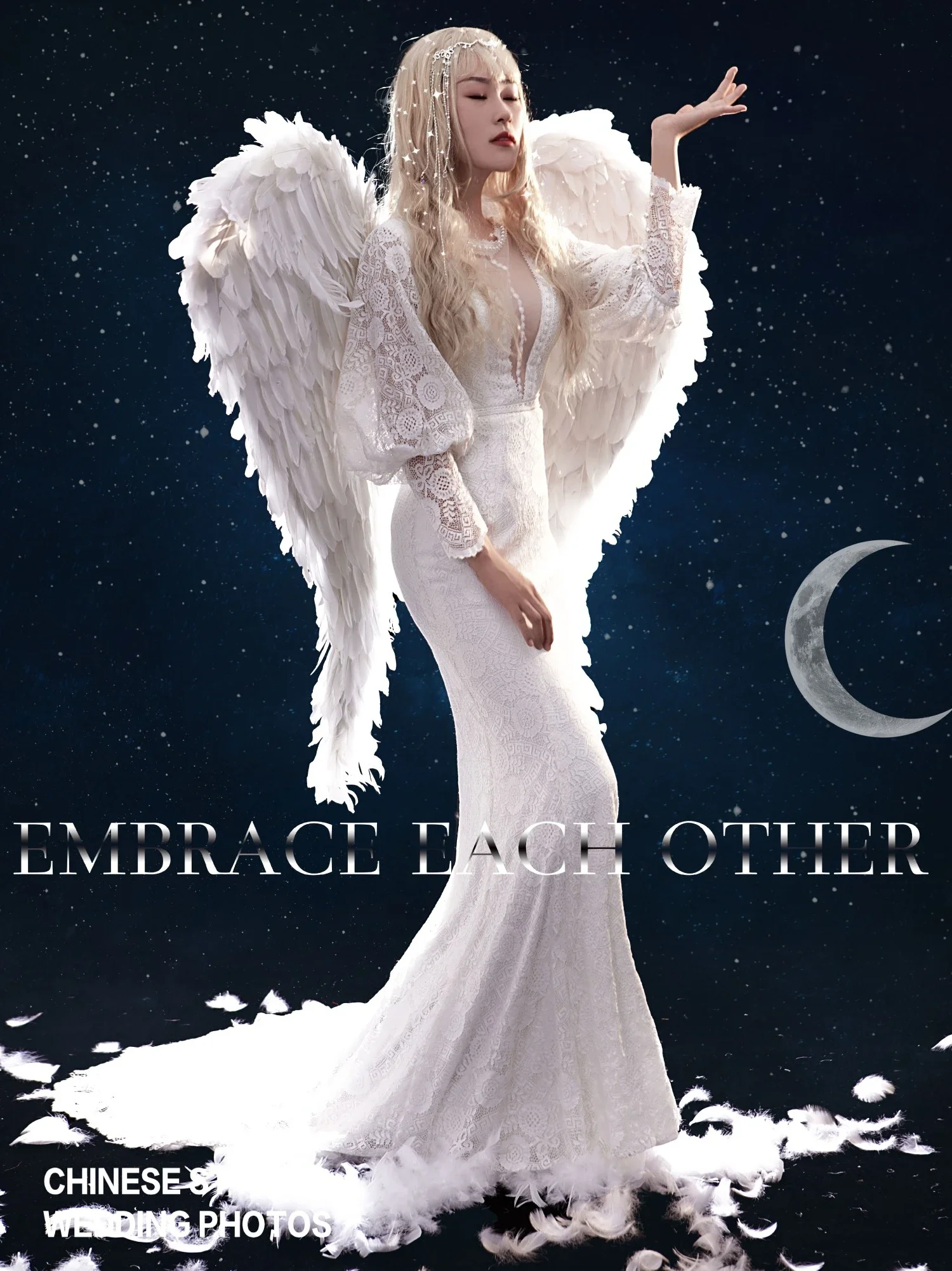 Dark Night Black Devil Photography Feather Wings Super Large Photo Performance Cosplay Bar Show Props