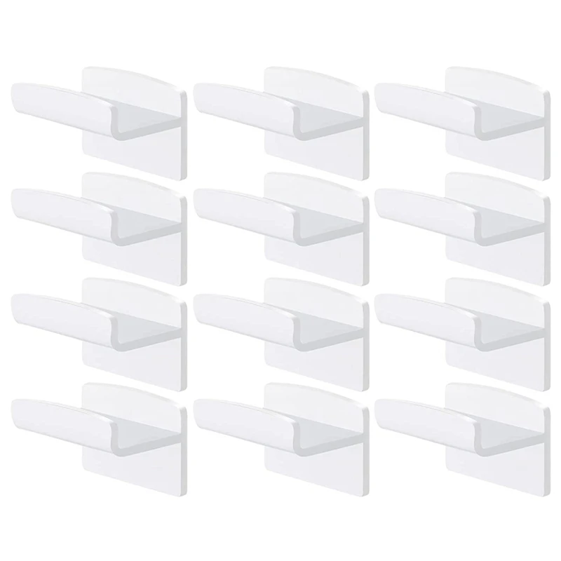 

12 Pieces Hat Rack Hat Holder Organizer for Wall Hats Hanger Adhesive Hat Hooks Baseball Cap Display Rack