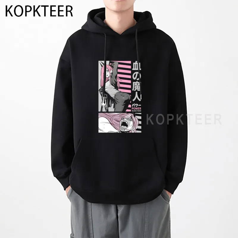 

Power Chainsaw Man Anime Gore Denji Pochita Chain Saw Hoodie Harajuku Men's Hoodies Street Men Sweatshirts Pullover Mens Clothes