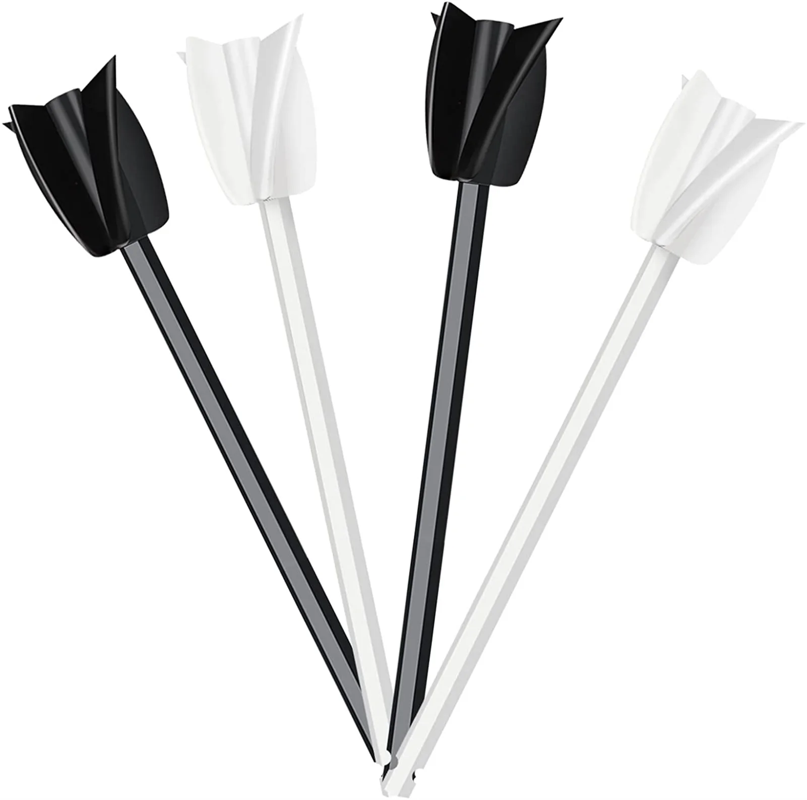 

4 Pieces Epoxy Mixer Attachment ABS Drill Attachment With Spiral Stirring Design ABS Drill Attachments With 4-Blade Spiral