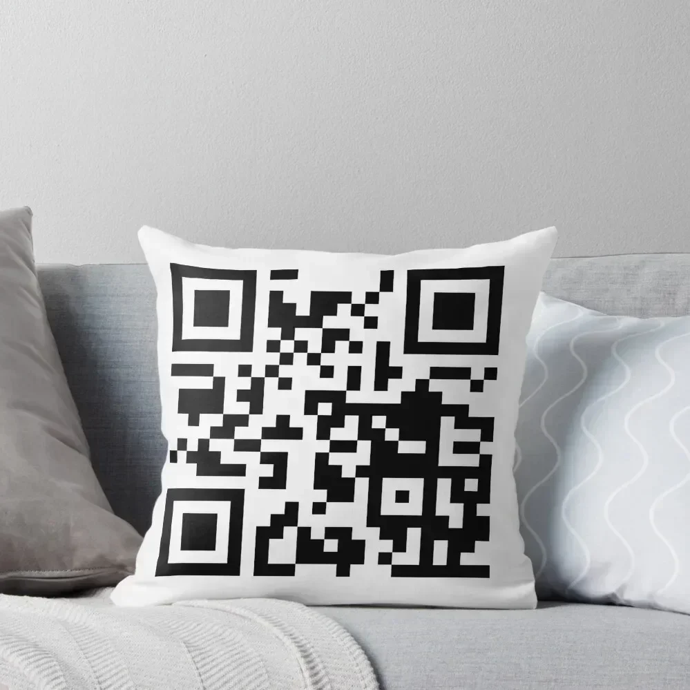 Rickroll - подушка QR Code декоративная наволочка рождественские чехлы