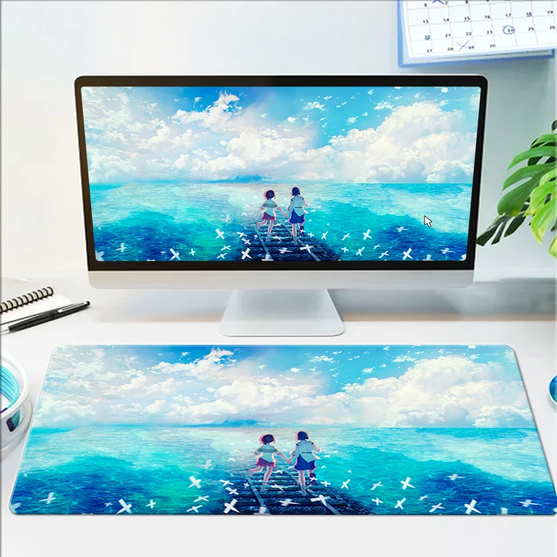 

Spirited Away Mousepad Cute Mouse Pads Kawii Gamer Keyboard Pad Anime Non-slip Rubber Mats Cartoon Desk Protector Pc Accessories