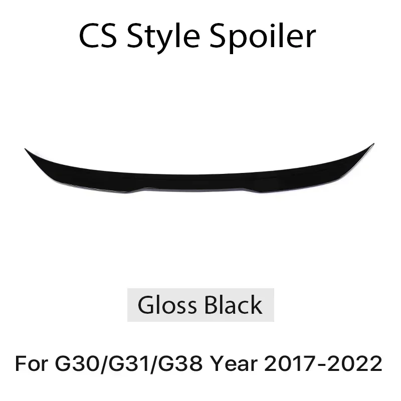 

Задний бампер губа багажник крыша спойлер крыло для BMW 5 серии G30 G31 G38 2017-2022 M4 M5 CS PSM стиль углеродное волокно блеск черный