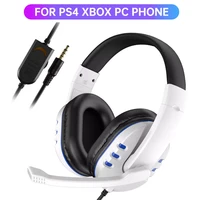 professional wired gamer headphones with microphone for ps4 ps5 xbox one computer stereo pc gaming headset