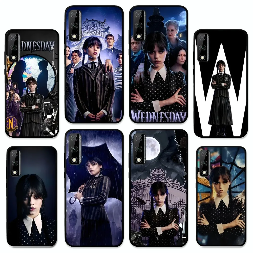 

W-Wednesday A-Addams Family Phone Case For Huawei Y9 6 7 5 Prime Enjoy 7s 7 8 plus 7a 9e 9plus 8E Lite Psmart Shell