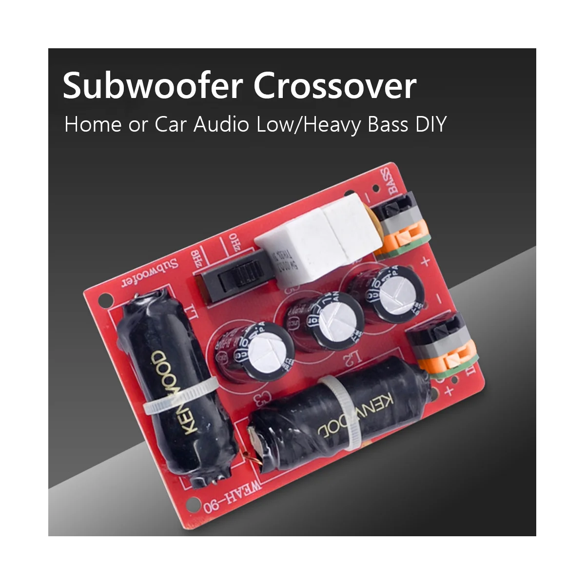 

200W 40Hz-400Hz Bass Speaker Subwoofer Frequency Divider Home Theater Hifi Stereo DIY Car Audio Woofer Crossover Filter