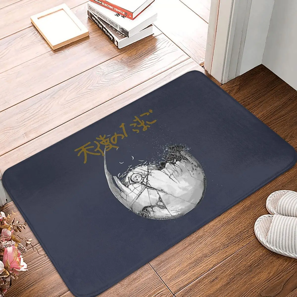 

Angel's Egg Cartoon Bath Mat Animation Poster Doormat Flannel Carpet Entrance Door Rug Home Decor