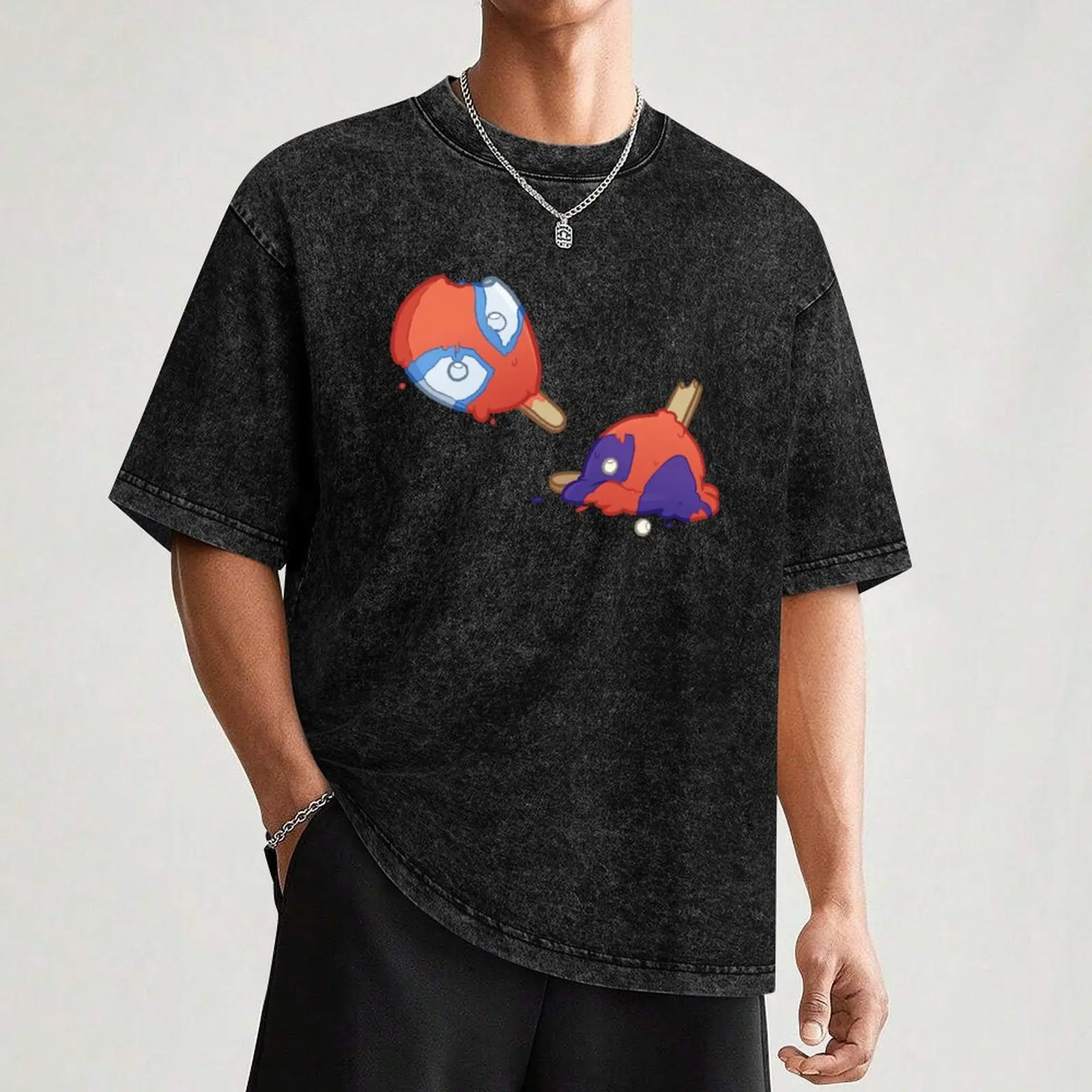 SpideyPool ледяная футболка винтажная одежда корейская мода дешевые мужские футболки