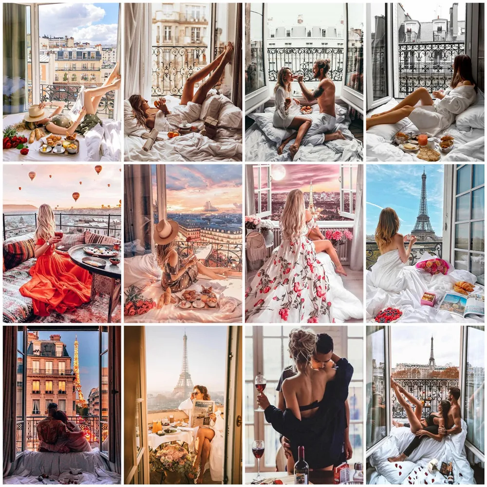 

Алмазная живопись Huacan, новая коллекция 2023, мозаика для пар, вышивка окон, сексуальная женщина, ручная работа, портрет, украшение для дома