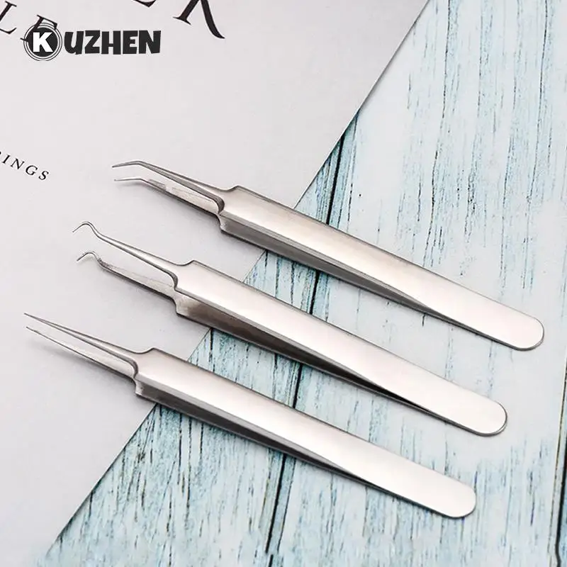 

1pcs Acne Needle Tweezers Comedone Extractor Blackhead Blemish Pimples Removal Pointed Bend Gib Head Face Care Tools