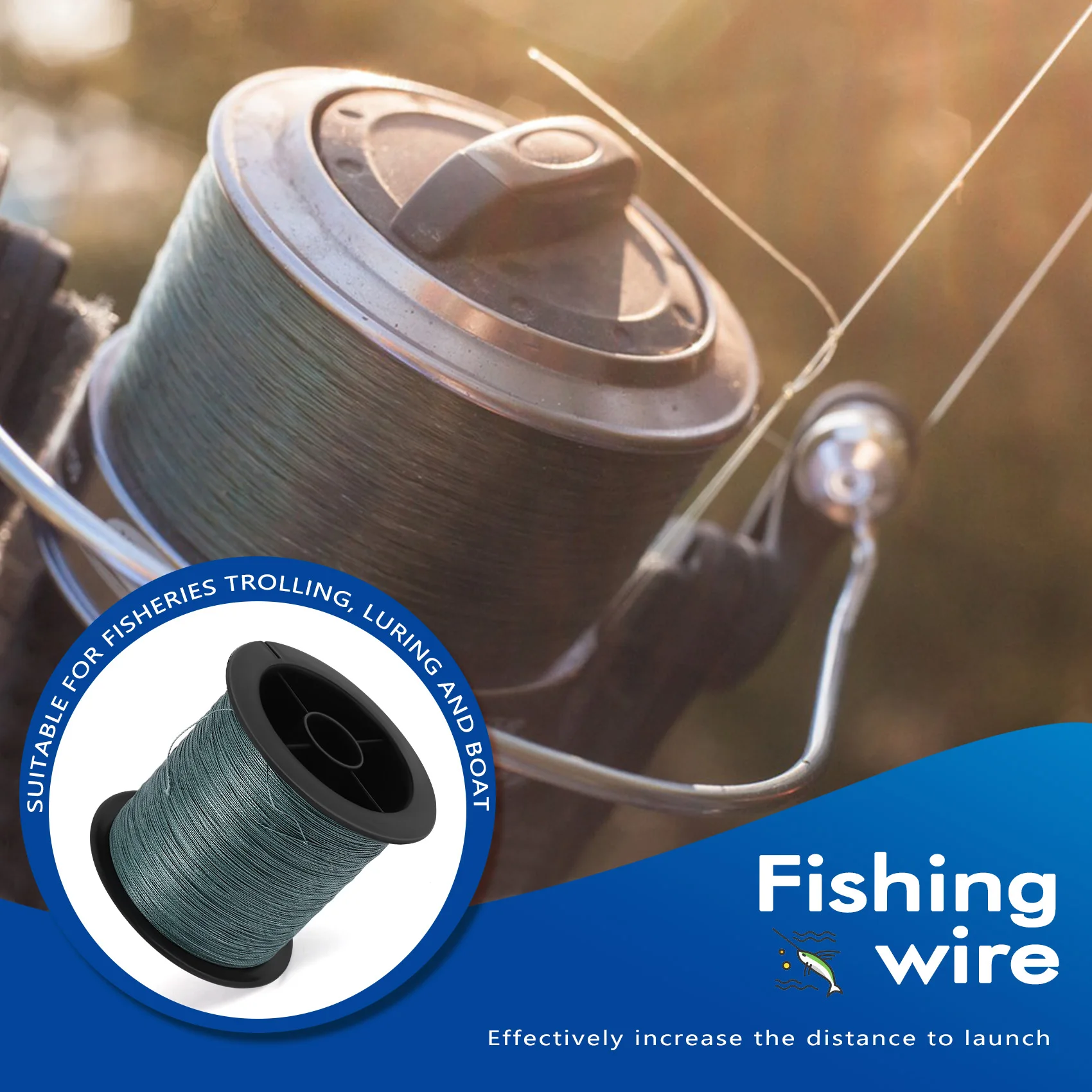 Нейлоновая оплетка рыболовный провод 30 фунтов 300 м 11 кг для приманки