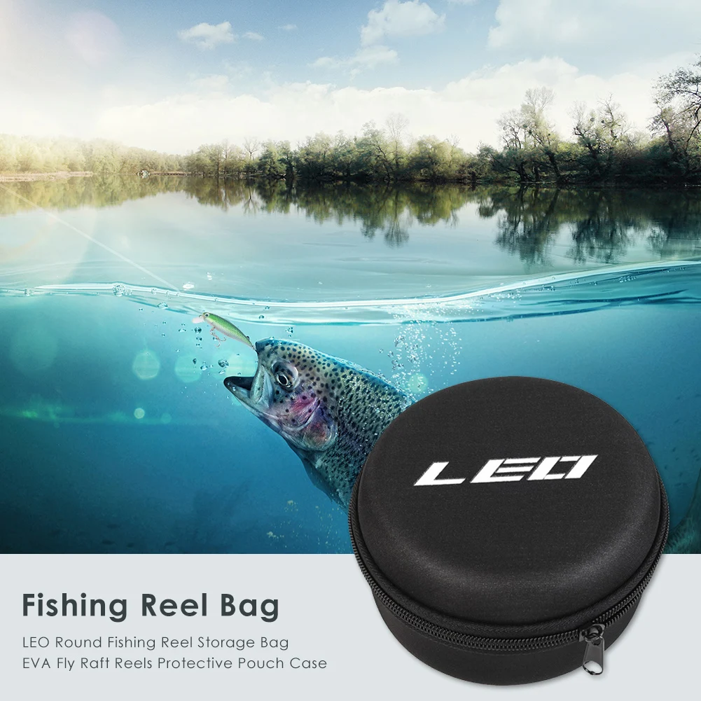 Портативная Круглая Сумка Для Хранения Рыболовной Катушки Защитный Поводок
