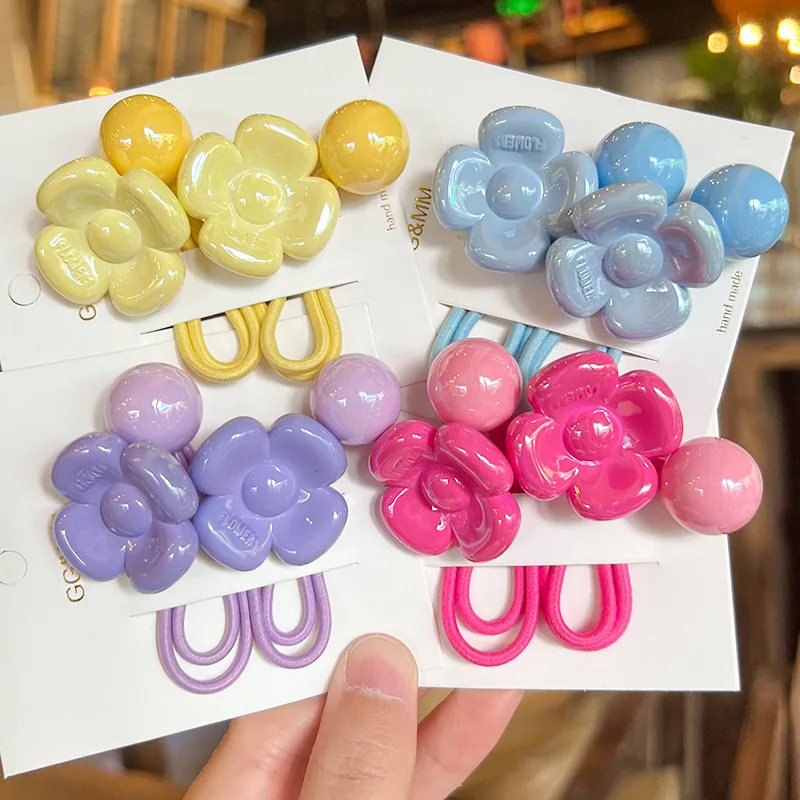 2 шт. новые головные уборы принцессы ярких цветов с камелией детские милые