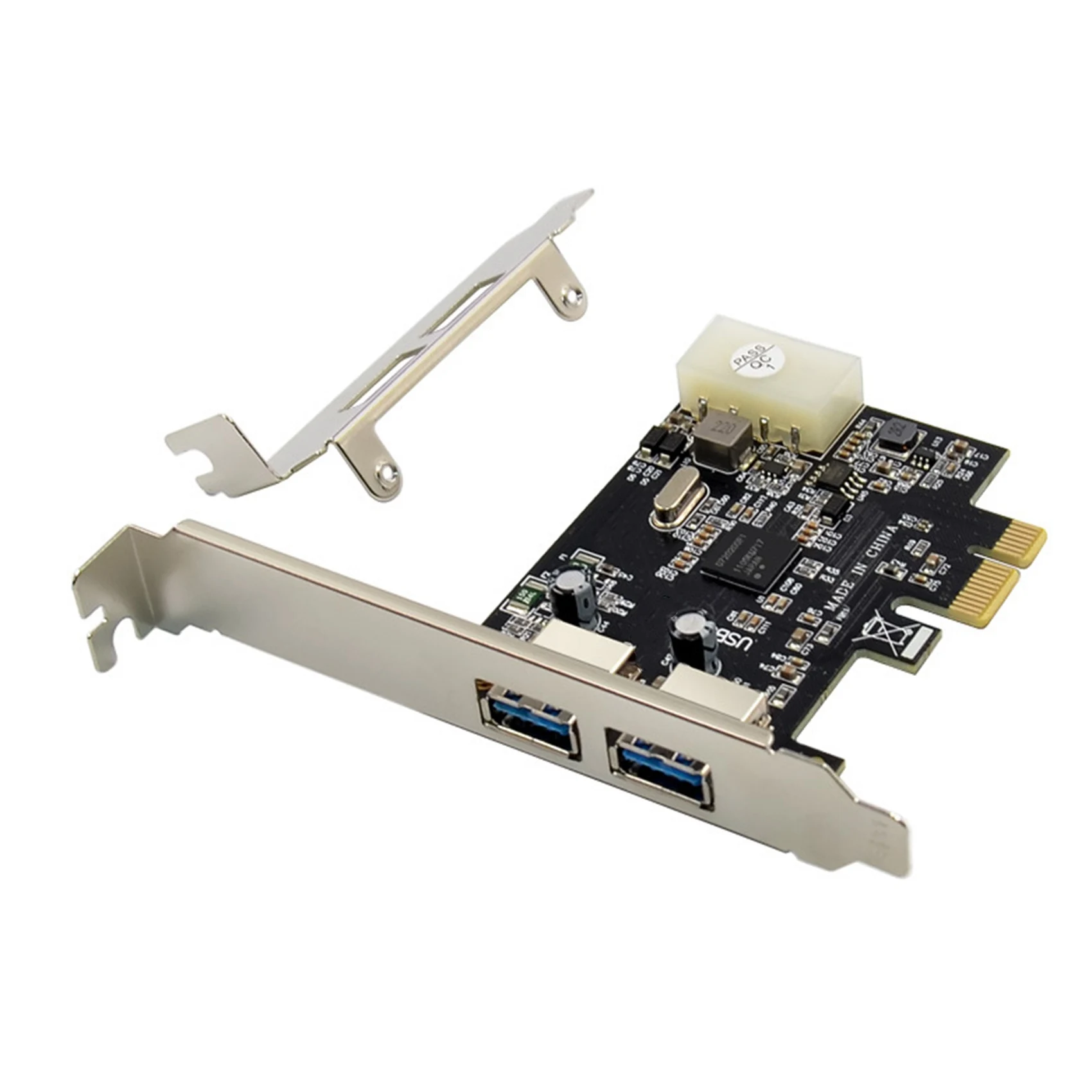 NEC720200 PCI-E X1 карта расширения с двумя портами USB 3 0