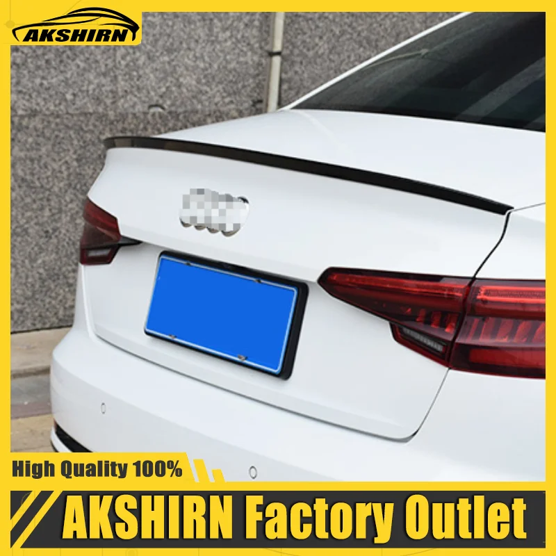 

For Audi A4 A4L B9 Spoiler 2017 2018 ABS Plastic Unpainted Color Rear Spoiler Tail Trunk Boot Rear Lip Wing Car Styling