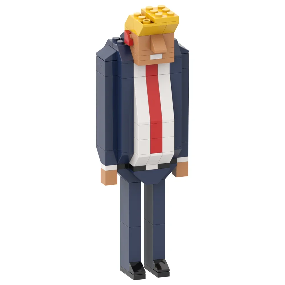 MOC Дональд Трамп Цеглинки Модель Мультфільми Фігурки Америка Президент Свертий