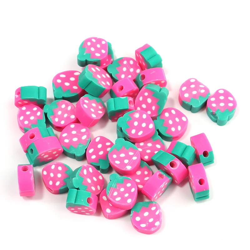 50 pcs/lot Soft Clay Multiple Color Loose Beads Fruit Spacer For Jewelry Making Diy Bracelet Necklace Handmade |