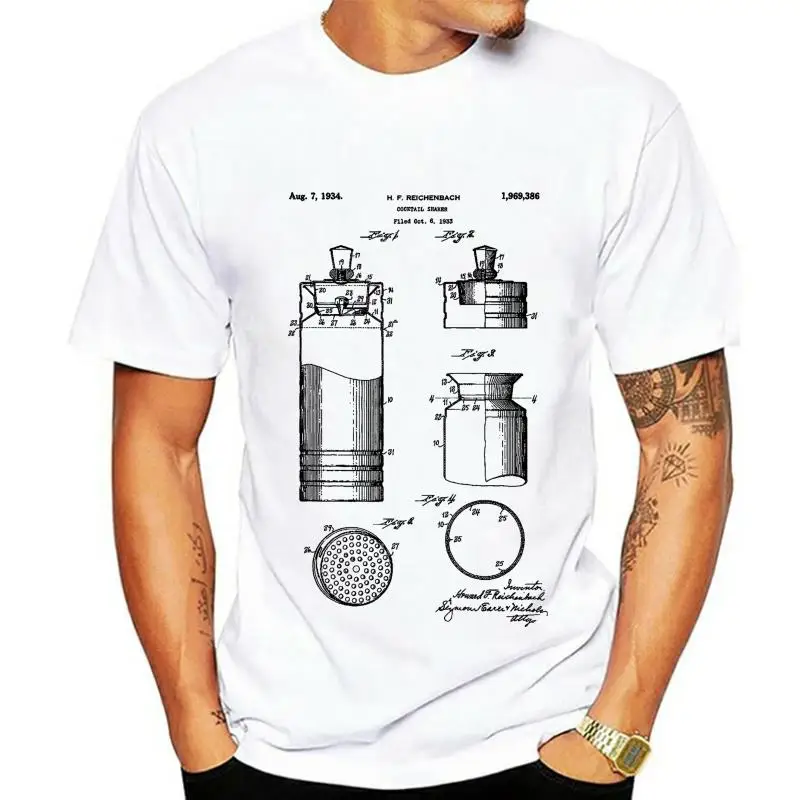 

Коктейльный шейкер для бармена, футболка для бармена, питьевая рубашка, Миксология, искусственная спиртовая рубашка, запатентованная футбо...