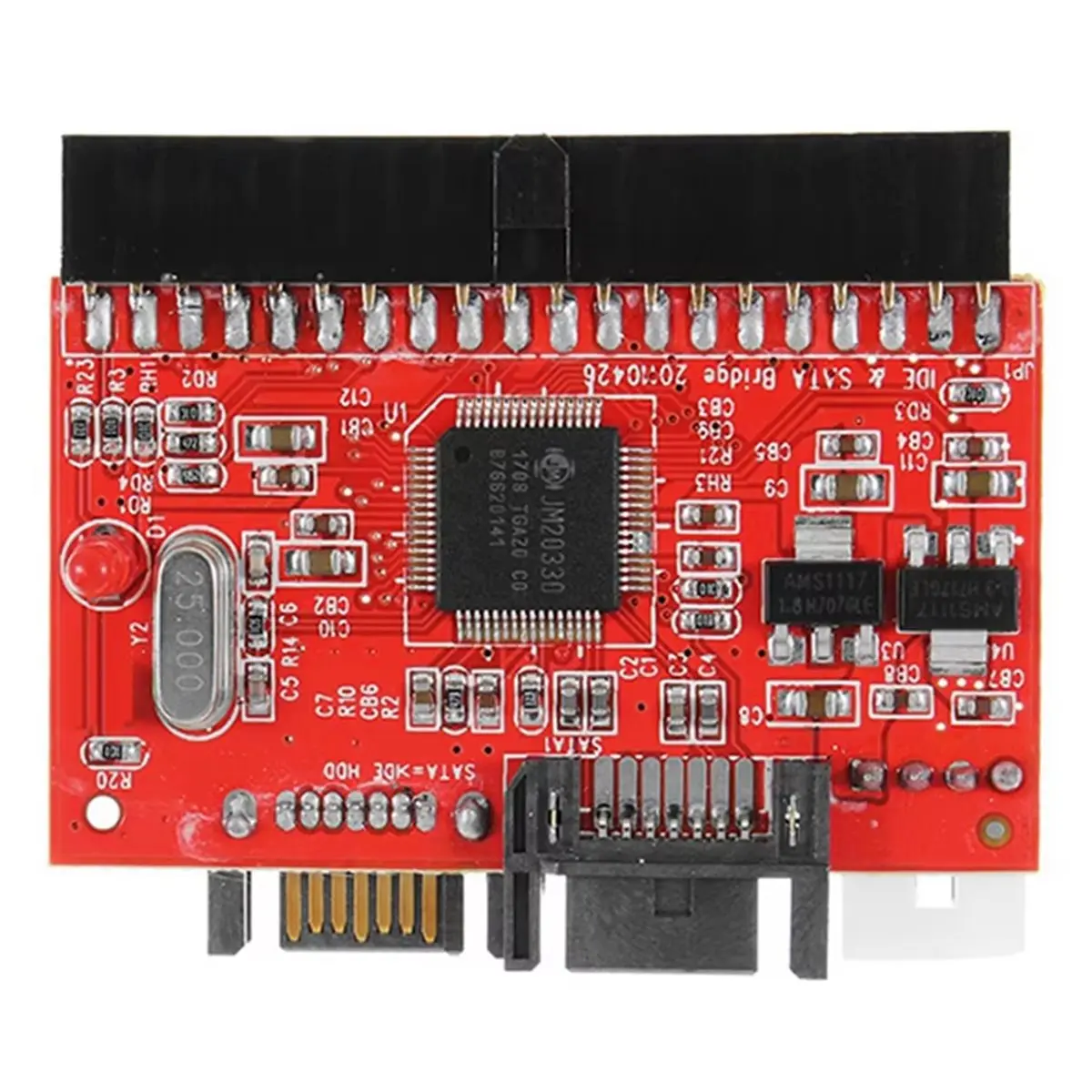 Фото Адаптер-конвертер A10I 2-в-1 IDE-SATA / SATA-IDE 3,5 дюйма, 40-контактный, для DVD, CD, HDD, двунаправленная передача данных, кабель SATA для ПК №3