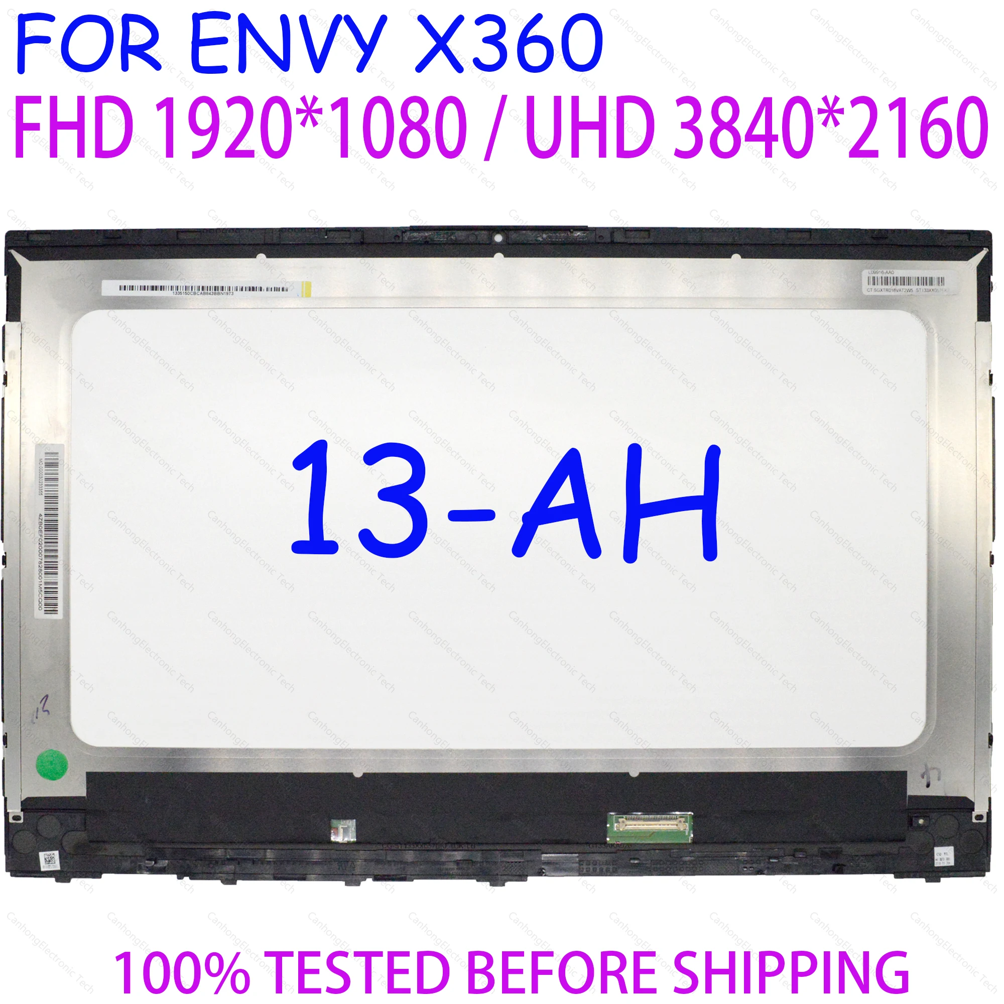 

13.3" Laptop Matrix For HP 13-AH L39192-001 Touch DIgitizer LCD Screen Assembly Panel Replacement New
