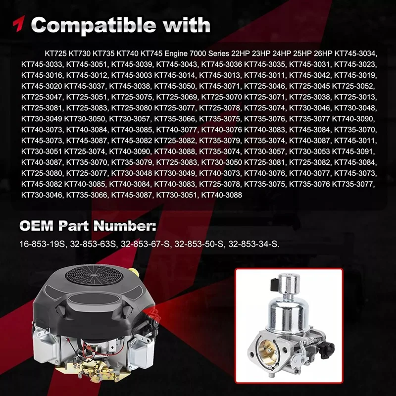 16-853-19S 32-853-67S Карбюратор с топливным насосом и комплектом воздушного фильтра для
