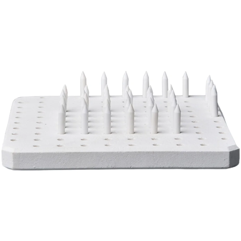 

60 Pcs Kiln Mat Clay Tool Pottery Kiln Moveable Nails Bracket Ceramics Crafts Tools Silica Heat Tolerant Stilt Pottery Tool