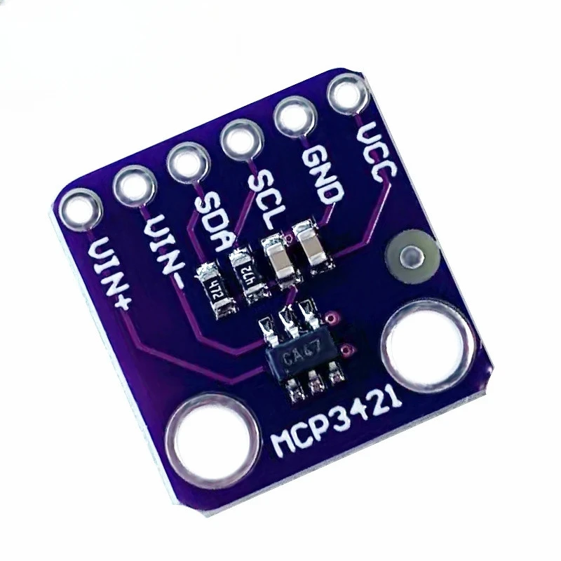 10 шт. MCP3421 I2C SOT23-6 Delta-sigma ADC оценочный модуль плата для модуля последовательного