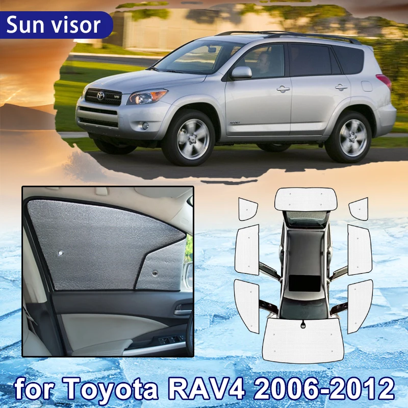

Автомобильный солнцезащитный козырек для Toyota RAV4 RAV 4 XA30 Vanguard 2006-2012 2011 2010 полное покрытие солнцезащитный козырек для лобового стекла