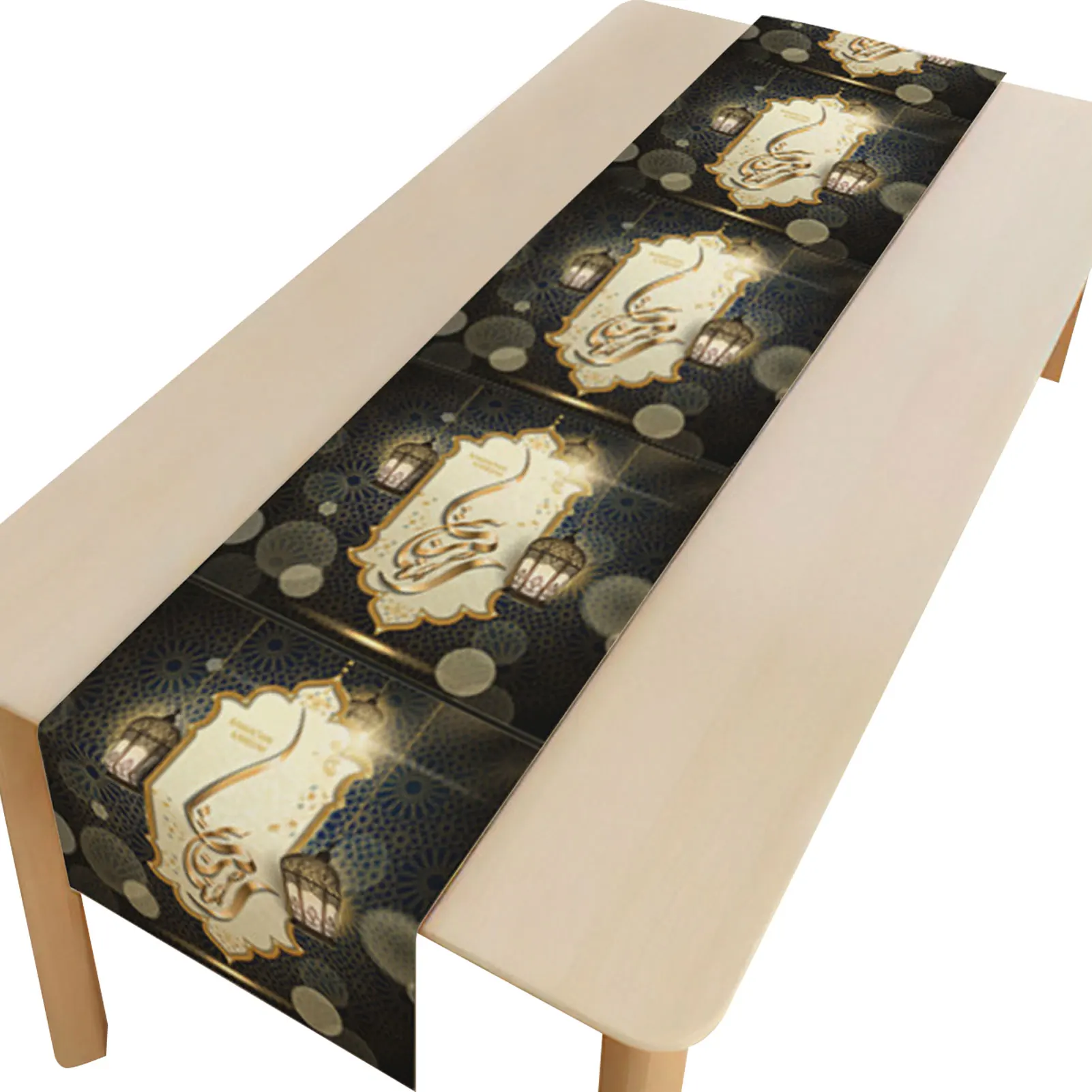 

EID Mubarak Table Runner Ramadan Decoration For Home Tablecloth Ramadan Kareem Eid Al Adha Gifts Islamic Muslim Party Decoration