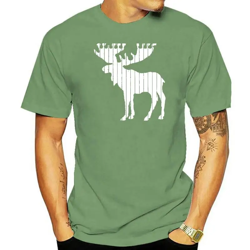 

Забавные подарки с лосями не лосям вместе со мной, Мужская футболка, мужские повседневные ретро топы, рубашка, хлопковый топ, футболки, повсе...