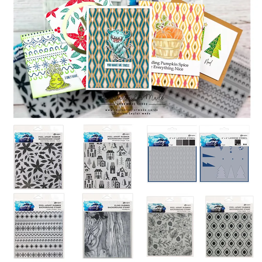 

2022 Christmas Village Background Stamp Clear Stamps Stencil Scrapbooking Photo Album Decorative Embossing DIY Make Paper Cards