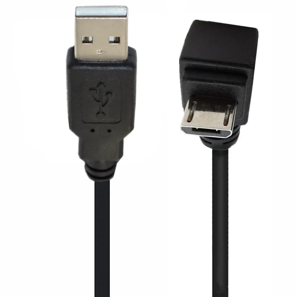 Фото Кабель для быстрой зарядки Micro USB с угловым разъемом 90 градусов V8 для мобильных телефонов Samsung, Xiaomi, Android, быстрый зарядный кабель 0.25м, 1.5м №3