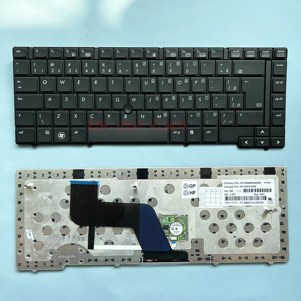 

8440 бразильская Клавиатура для ноутбука HP Elitebook 8440P 8440W, английская клавиатура PK1307D1A07 BR PK1307D1A28