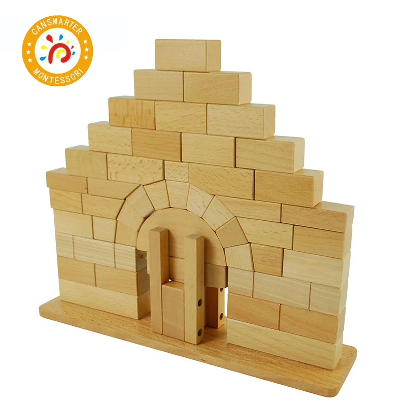 

The Roman Arch Bridge Montessori Educational Wood Toy Block Interactive Baby Toddlers Sensory Stacking Blocks Tumble Block Toys