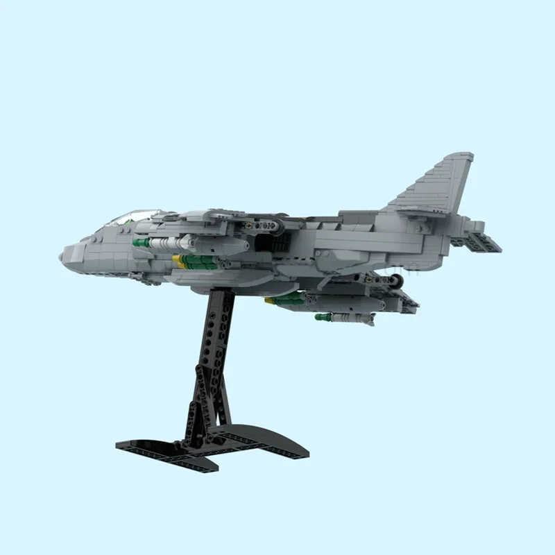 Фото 1108 деталей MOC AV Harrier II Creator Experted, конструктор, рождественский подарок, креативная идея для сборки, игрушки из кирпичиков для детей №4