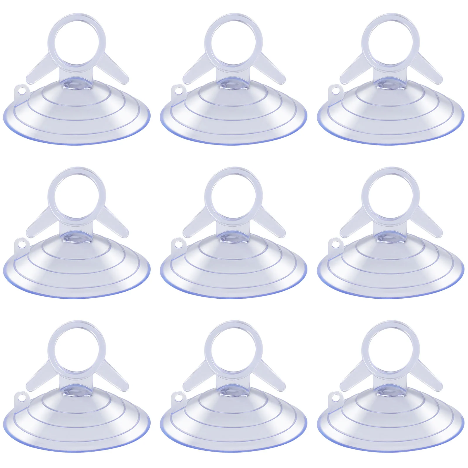 

12 Pcs Pull Ring Sucker Aquarium Accessories Suction Cups Fish Tank Suckers Plastic