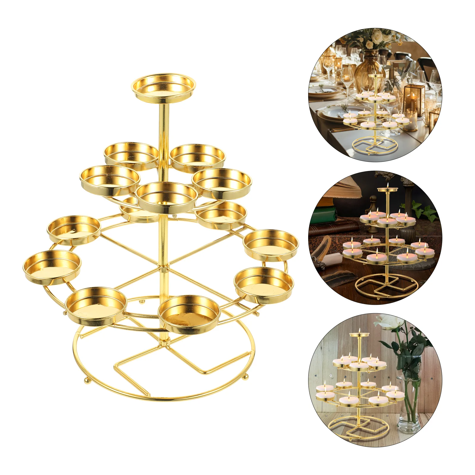 

Butter Lamp Holder Christmas Plushies Lotus Shaped Candleholder Alloy Leis