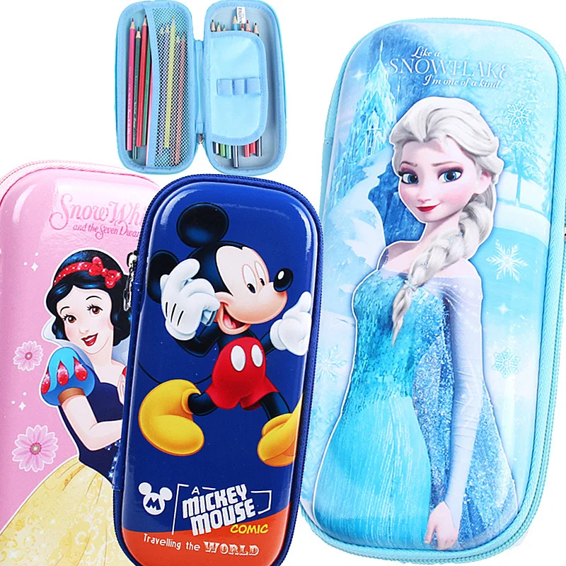 Чехол для карандашей Disney футляр ручек с Микки и Минни Маус Большой Вместительный