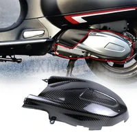 for vespa gts 300 hpe gts300 hpe accessories engine cover 100 carbon fbier heat shield insulation protector