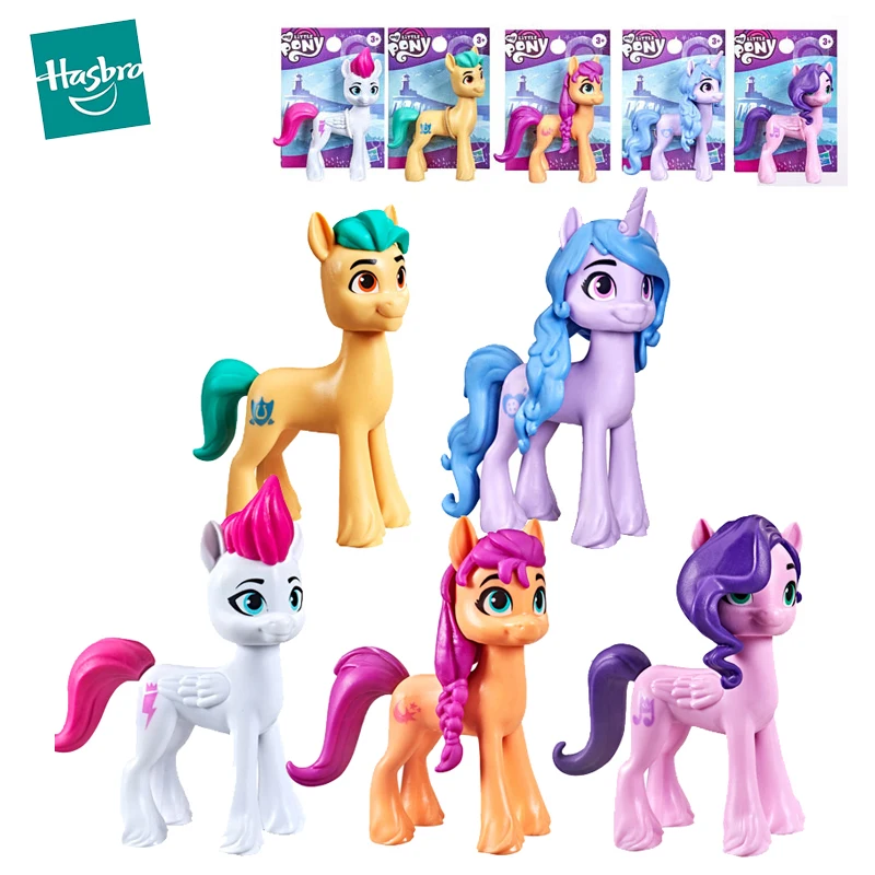 Original hasbro meu pequeno pônei nova amizade ensolarado pipp izzy zipp engate figura de ação anime mlp criança brinquedos para o presente de aniversário da menina