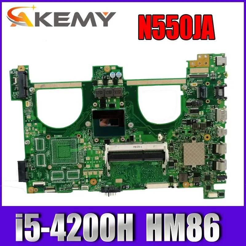 

Материнская плата N550JA i5-4200H HM86 для Asus N550JK N550JV материнская плата для ноутбука N550JA материнская плата N550JX тест материнской платы 100% ОК