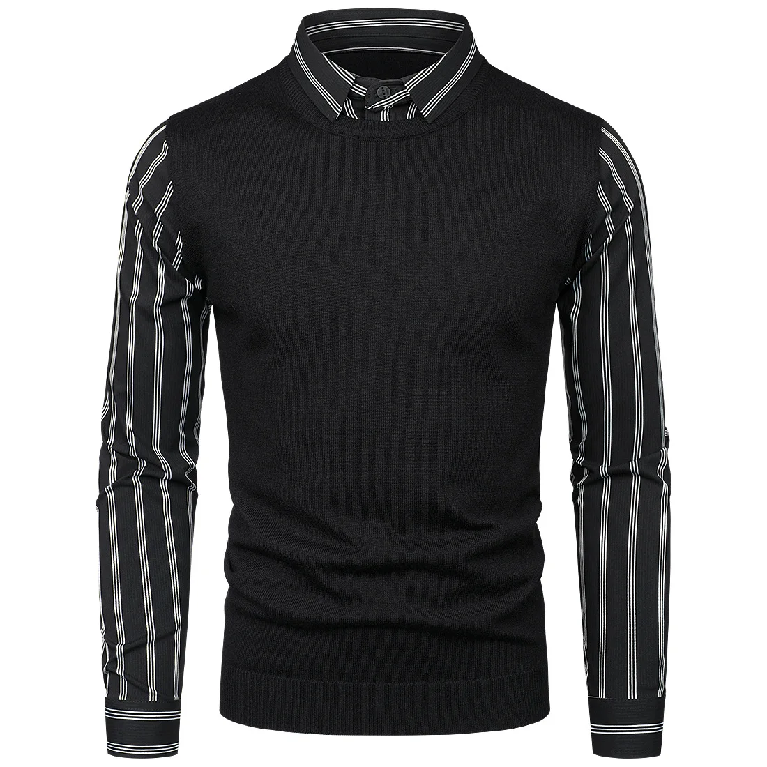 New Black Men's Sweaters Autumn Winter Warm Cashmere Wool Cardigan Sweaters Man Casual Male Sweater  Clothes