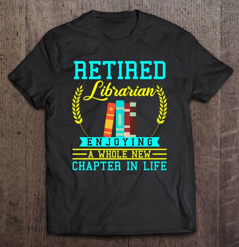 

Футболка Мужская/Женская большого размера с рисунком книги на пенсию