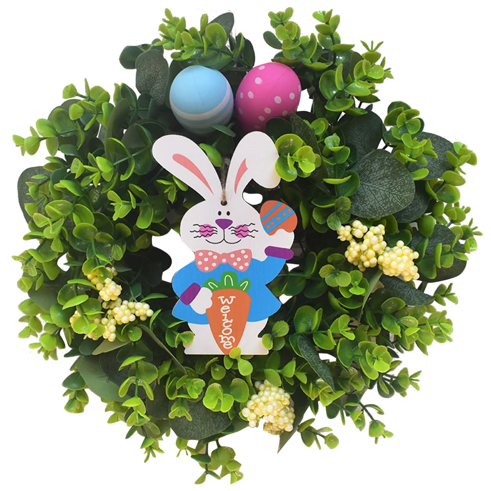 

Искусственная гирлянда, украшение, венок с яйцами, Декоративная гирлянда с кроликом, дверь, Пасхальный венок с кулоном