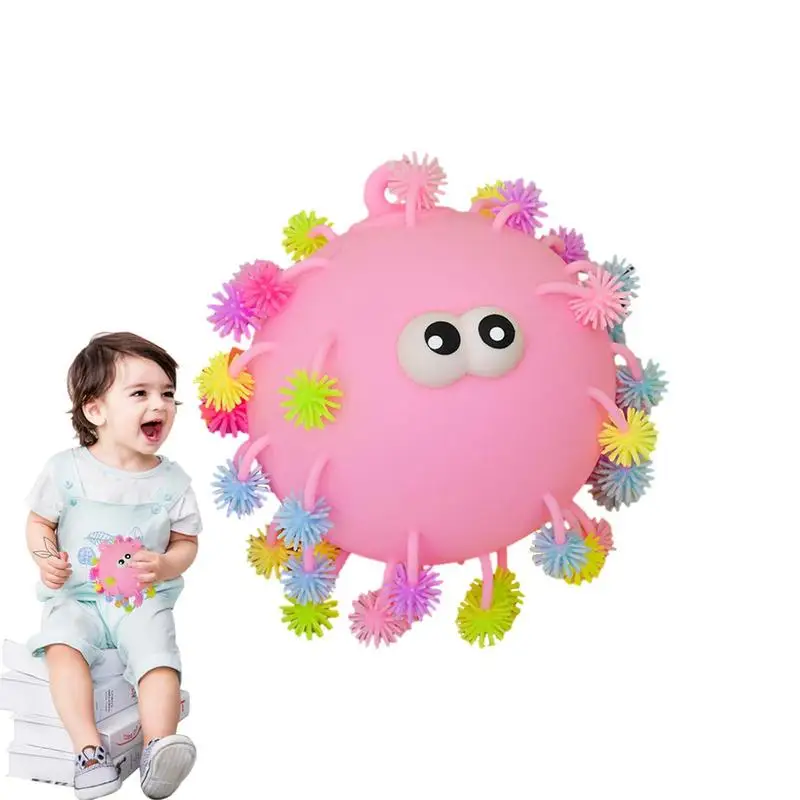 

Led Puffer Ball Portable Colorful Soft Rubber Flash Ball Multifunctional Stress Reliever Ball Toys Safe Cool Ball Toy For Both