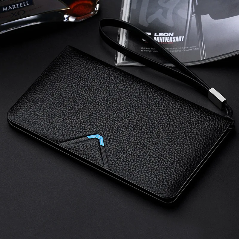 

WILLIAMPOLO Genuine Leather Passport Wallet Retro Cowhide Passport Case Long Wallet Credit Card Holder Travel Wallet