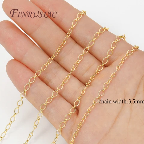 Позолоченная латунная цепочка FINRUSIAC для рукоделия