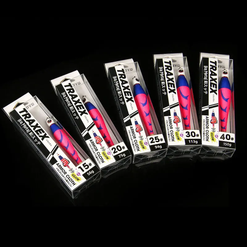 AS 56g75g94g113g150g Жесткая приманка TRAXEX Светящийся крючок для креветок Короны Приманки